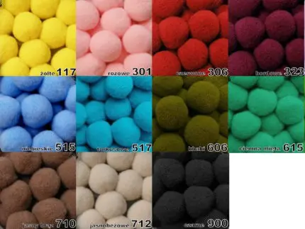 POMPONY 20 mm (P-1) 5 sztuk