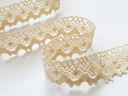 Koronka bawełniana 31mm NATURALNA (S06)