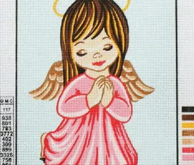 Kanwa z nadrukiem ANIOŁEK (6013)