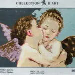 Kanwa z nadrukiem ANIOŁKI (6030)