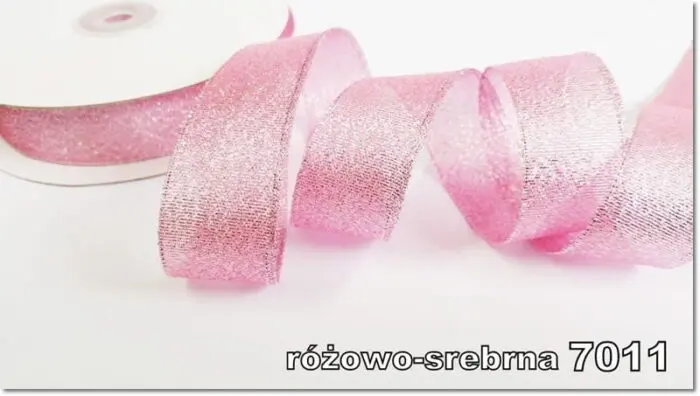 Wstążka BROKATOWA 6mm NA METRY