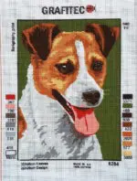 Kanwa z nadrukiem JACK RUSSELL TERRIER (6284)