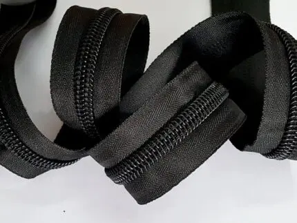 ZAMEK taśma suwakowa 10mm CZARNA na metry