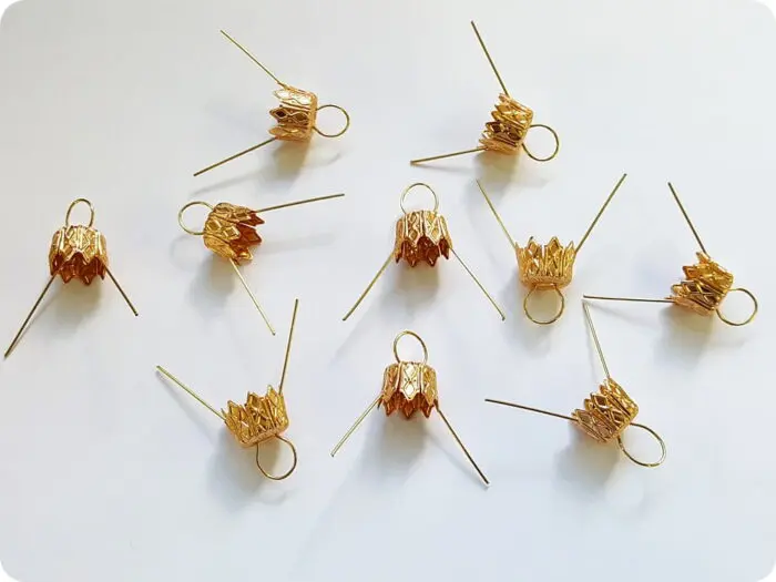 ZAWIESZKI DO BOMBEK KORONKI 12,5 mm - 10 sztuk