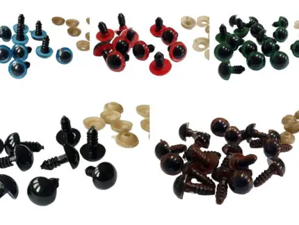 Bezpieczne oczka zaciskowe do zabawek 12mm 1szt