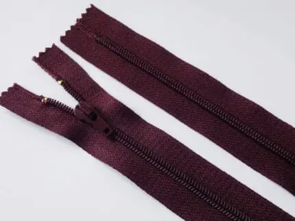 ZAMEK ŻYŁKOWY 18cm SPIRALA #3,7 - ŚLIWKOWY