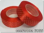 Wstążka SATYNOWA w KROPKI 12mm NA METRY