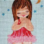 Kanwa z nadrukiem DZIEWCZYNKA (3302)