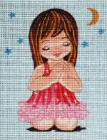 Kanwa z nadrukiem DZIEWCZYNKA (3302)