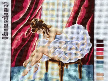 Kanwa z nadrukiem BALETNICA (6035)