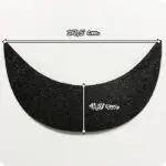 Daszek do czapki profilowany 45mm