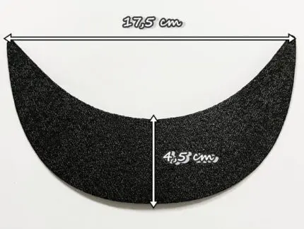 Daszek do czapki profilowany 45mm