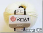 Włóczka Yarnart JEANS 50g/160m - bawełna + poliakryl
