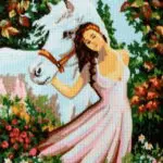 Kanwa z nadrukiem KRAJOBRAZ (6036)