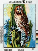 Kanwa z nadrukiem SOWA (6252)