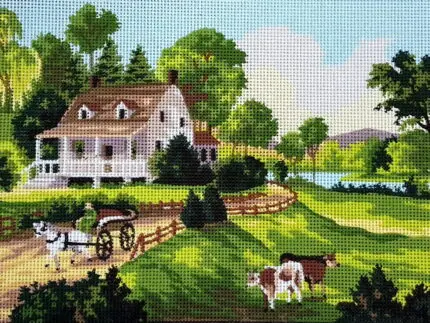 Kanwa z nadrukiem LATO (6188)