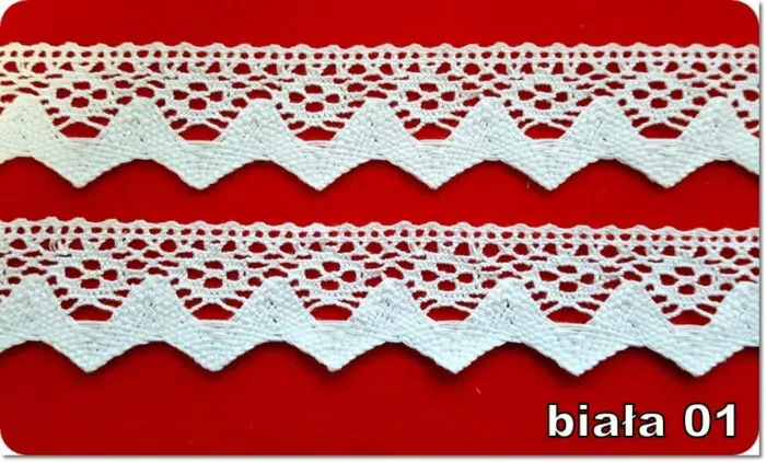 KORONKA POLIESTROWA 37 mm (D707) RÓŻNE KOLORY