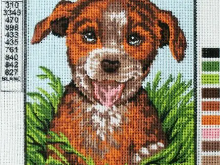 Kanwa z nadrukiem PIESEK (3080)