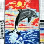 Kanwa z nadrukiem DELFIN (3223)