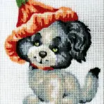 Kanwa z nadrukiem PIESEK (3194)