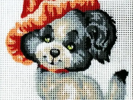 Kanwa z nadrukiem PIESEK (3194)