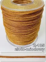 Sznurek metalizowany PERLA 3mm na metry