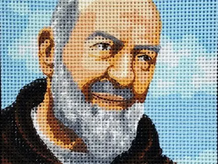 Kanwa z nadrukiem OJCIEC PIO (3102)