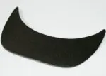 DASZEK do czapki PROFILOWANY CZARNY 5,5 cm