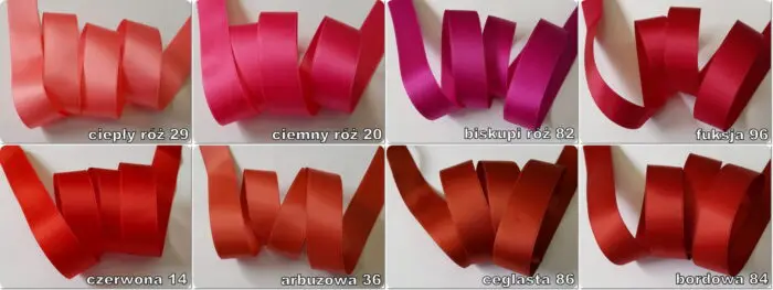 WSTĄŻKA SATYNOWA 25 mm DWUSTRONNA - SUPER JAKOŚĆ