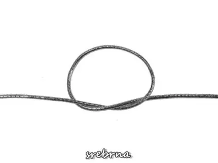 Guma OKRĄGŁA metalizowana 1,5mm