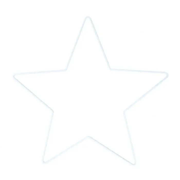 Gwiazda z drutu BIAŁA od 20 do 40cm