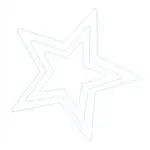 Gwiazda z drutu BIAŁA od 20 do 40cm
