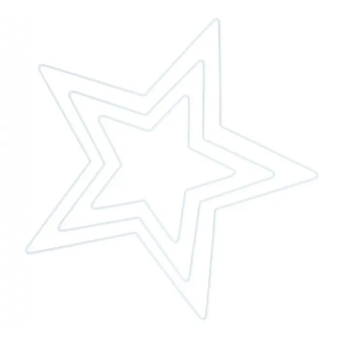 Gwiazda z drutu BIAŁA od 20 do 40cm