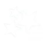 Gwiazda z drutu BIAŁA od 20 do 40cm