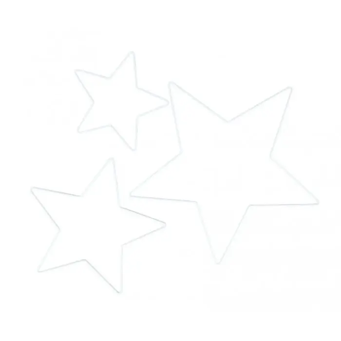 Gwiazda z drutu BIAŁA od 20 do 40cm