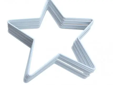 Gwiazda z drutu BIAŁA od 20 do 40cm