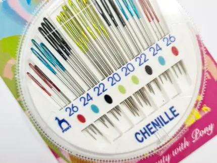 IGŁY DO HAFTU OSTRE KOLOROWE 20/26 (10181) PONY