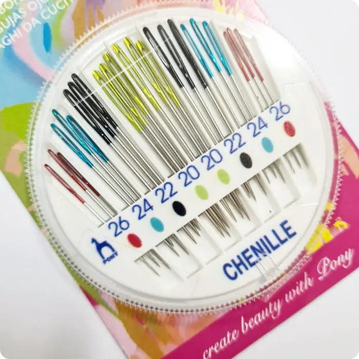 IGŁY DO HAFTU OSTRE KOLOROWE 20/26 (10181) PONY