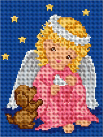 kanwa-18x24-aniolek-5017 KANWA 18x24 - ANIOŁEK (5017)