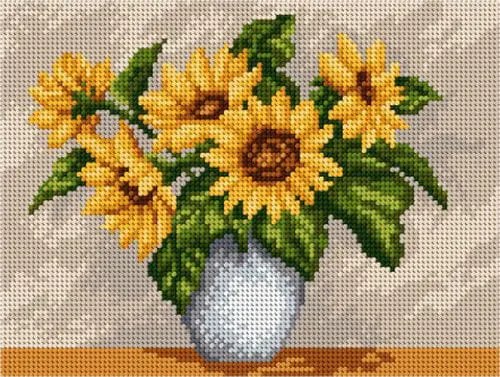 kanwa-18x24-sloneczniki-5008 KANWA 18x24 - SŁONECZNIKI (5008)