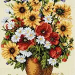 Kanwa 30x40 KWIATY (8015)