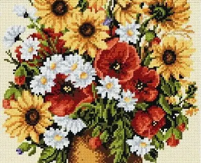 Kanwa 30x40 KWIATY (8015)