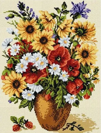 kanwa-30x40-kwiaty-8015 Kanwa 30x40 KWIATY (8015)