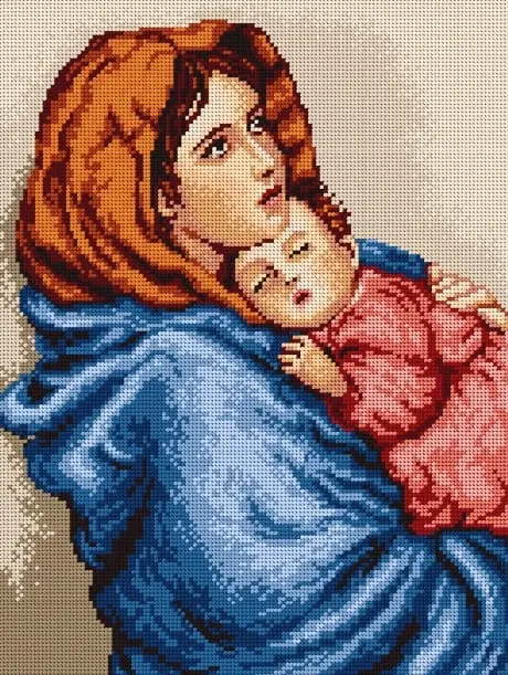 kanwa-30x40-matka-boska-8016 Kanwa 30x40 - MATKA BOSKA (8016)