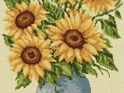 Kanwa 30x40 SŁONECZNIKI (8013)