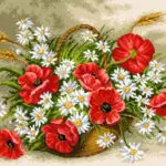 Kanwa 53x39 KWIATY (9009)