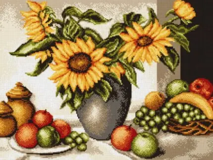 Kanwa 53x39 SŁONECZNIKI (9002)