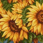 Kanwa 53x39 SŁONECZNIKI (9004)