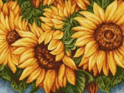 Kanwa 53x39 SŁONECZNIKI (9004)