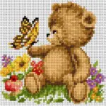 Kanwa z nadrukiem 15x15 MIŚ (1011)